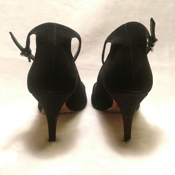 Schutz Liffa Open Toe Suede Pump - Picture 5 of 8